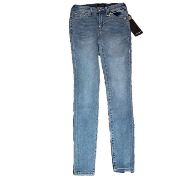 True Religion Denim - True religion Jennie curvy mid rise super skinny light breaker jeans